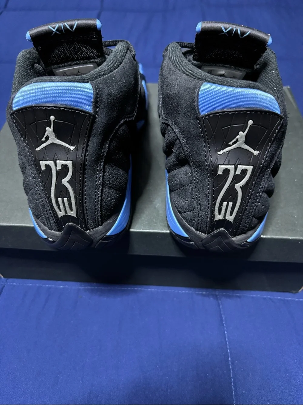 Jordan 14 Retro Black University Blue 2026 Size 8.5